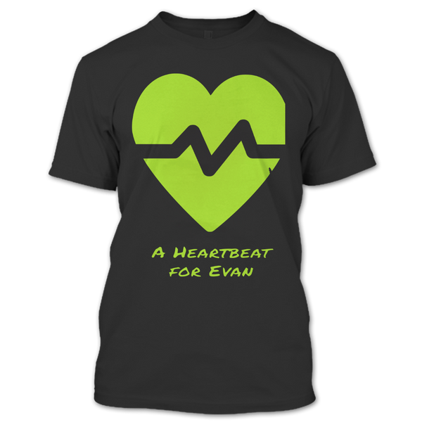 A black t-shirt with the shopify logo