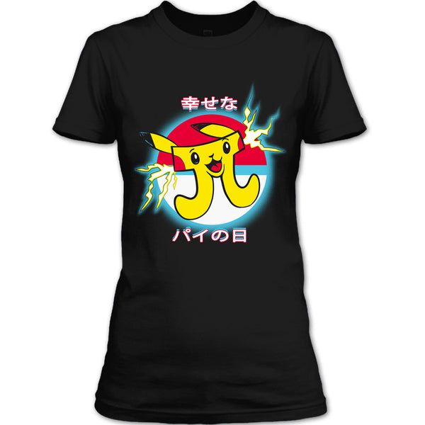 A black t-shirt with the shopify logo