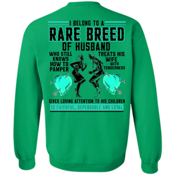I Love Husband T Shirt, Rare Breed Of Husband Sweatshirt