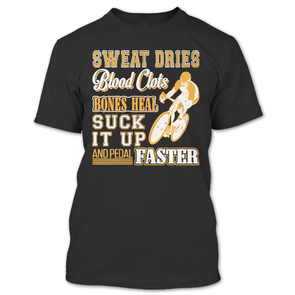 A black t-shirt with the shopify logo