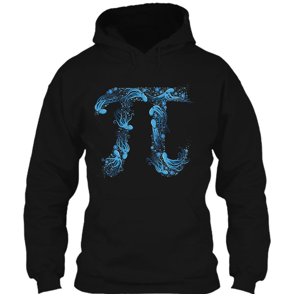 A black t-shirt with the shopify logo