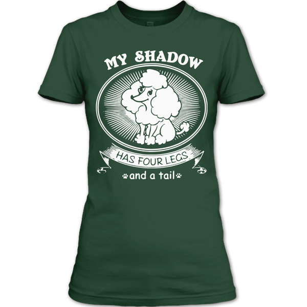 A black t-shirt with the shopify logo