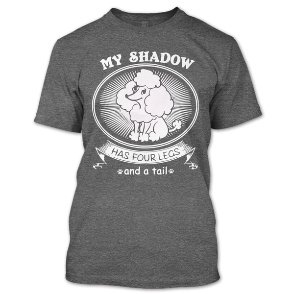 A black t-shirt with the shopify logo