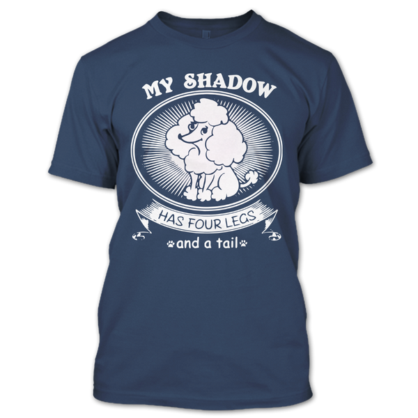 A black t-shirt with the shopify logo