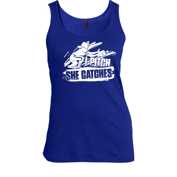 I Pitch She Catches T Shirt, I'm A Baseball Player Tank Top