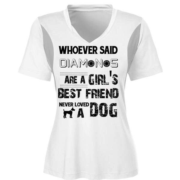 Diamonds Are A Girl's Best Friend Never Loved A Dog T Shirt, Favorite T Shirt