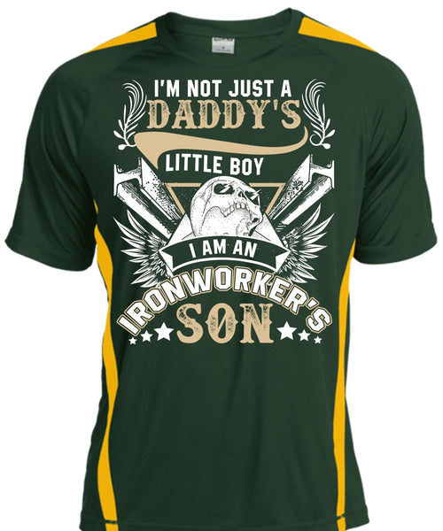 I Am An Ironworker's Son T Shirt, Daddy's Little Boy T Shirt, Cool Shirt