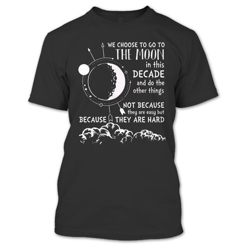 A black t-shirt with the shopify logo