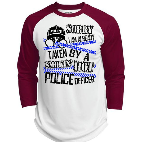 I Am Already Taken By A Police Officer T Shirt, I Love Police T Shirt, Awesome T-Shirts  (Polyester Game Baseball Jersey)