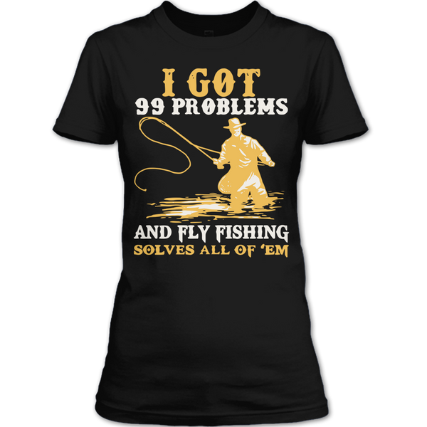 A black t-shirt with the shopify logo