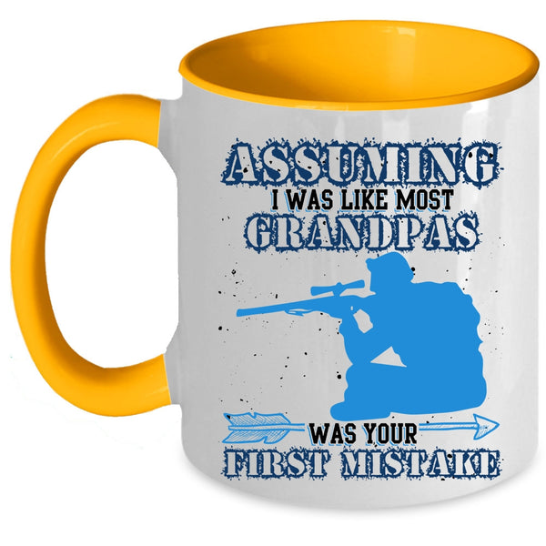 Cool Hunting Coffee Mug, I Was Like Most Grandpas Accent Mug