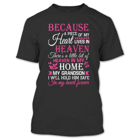 A black t-shirt with the shopify logo