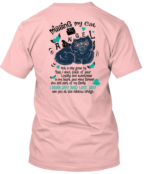 Missing My Cat Angel T Shirt, I Love My Cat T Shirt