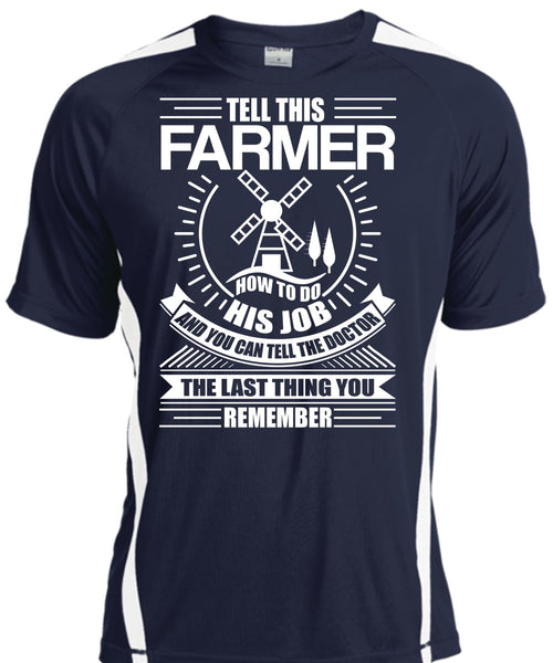 Tell This Farmer How To Do His Job T Shirt, Being A Farmer T Shirt, Cool Shirt