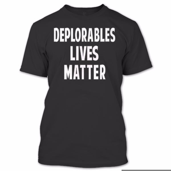 A black t-shirt with the shopify logo