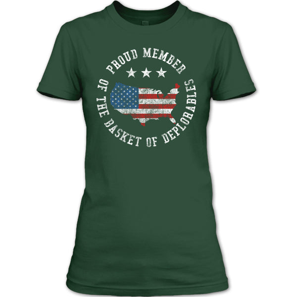 A black t-shirt with the shopify logo