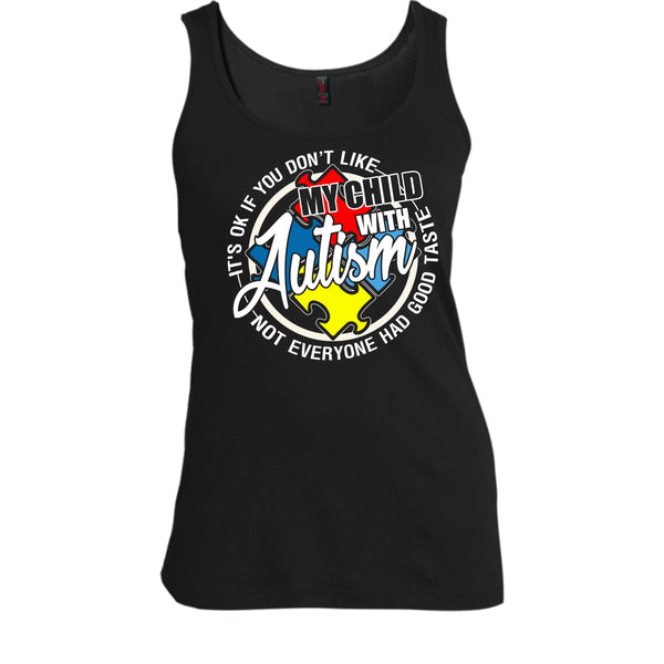 My Child With Autism T Shirt, I'm A Autism Mom Tank Top