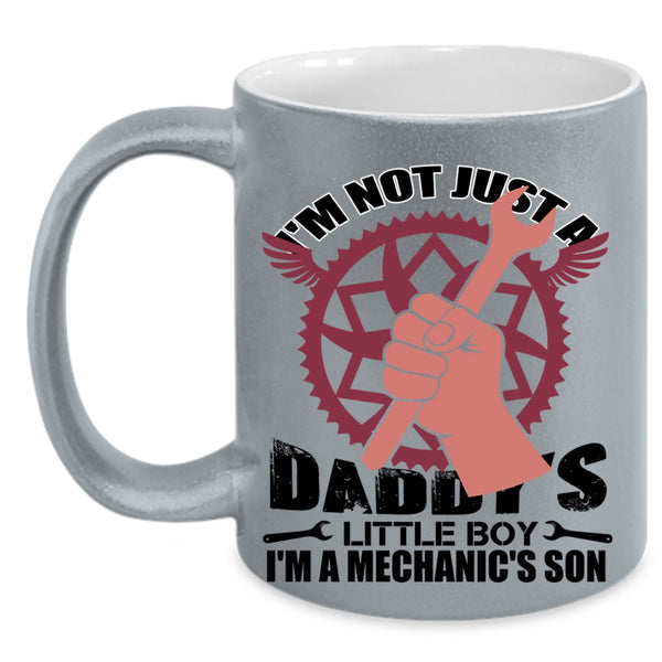 Dad And Son Coffee Mug, I'm A Mechanic's Son Accent Mug