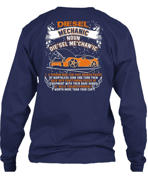 Diesel Mechanic T Shirt, Worth More Than Your Car T Shirt