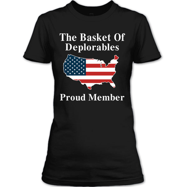 A black t-shirt with the shopify logo