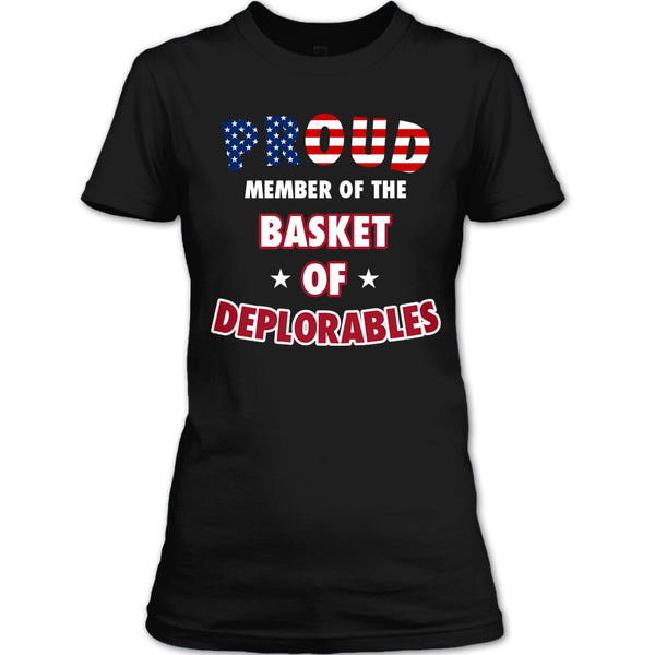 A black t-shirt with the shopify logo