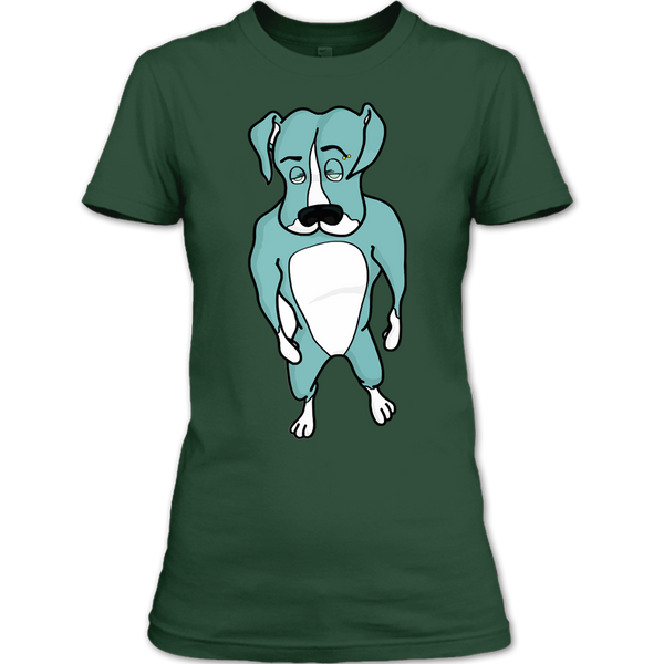 A black t-shirt with the shopify logo