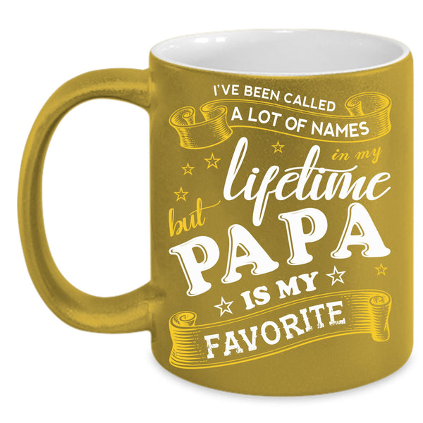 Lifetime Papa Is My Favorite Cup, Cool Papa Mug, Father's Day Cup