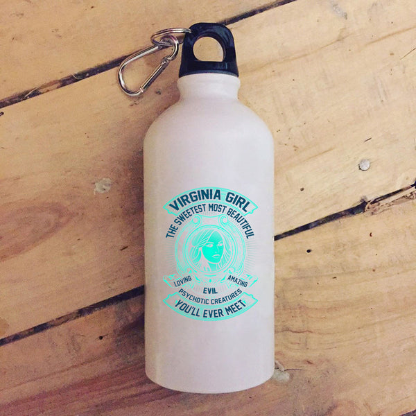 Virginia Girl 20 oz Stainless Steel Bottle,The Sweetest Most Beautiful Loving Girl Outdoor Sports Water Bottle