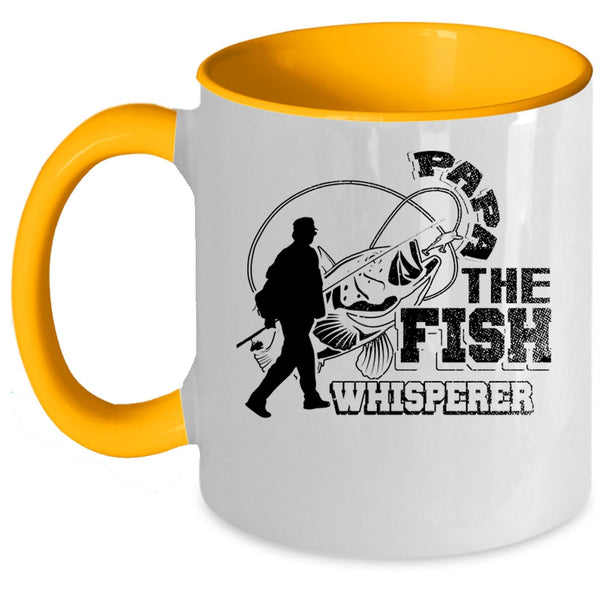 Cool Fishing Dad Coffee Mug, Papa Accent Mug