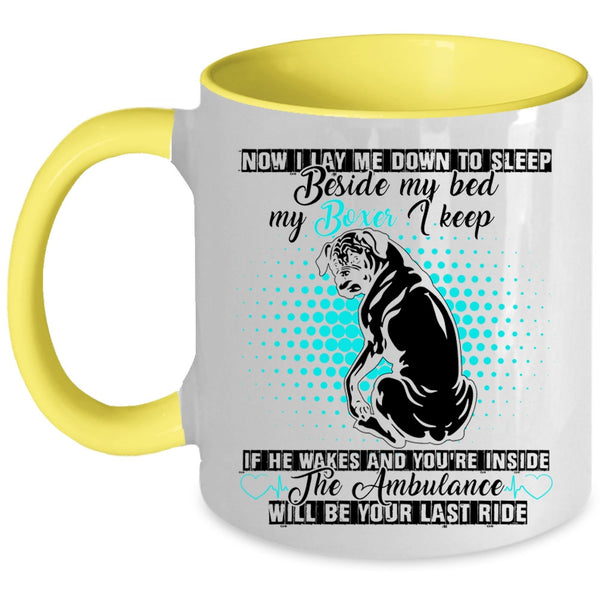 Funny Gift For Boxer Lover Coffee Mug, My Boxer Accent Mug