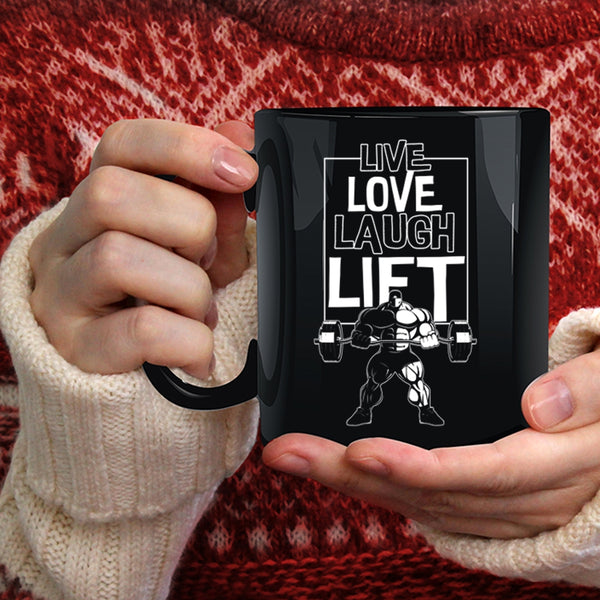 Live Love Lift Coffee Mug, Cool Sport Coffee Cup