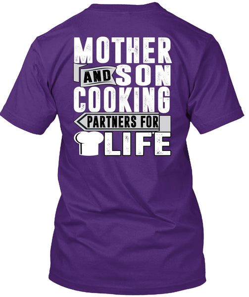 Mother And Son Cooking T Shirt, Partners For Life T Shirt