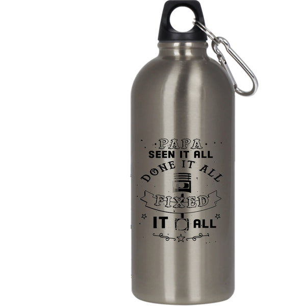 Papa Seen It All Done It All 20 oz Stainless Steel Bottle,Awesome Papa Outdoor Sports Water Bottle