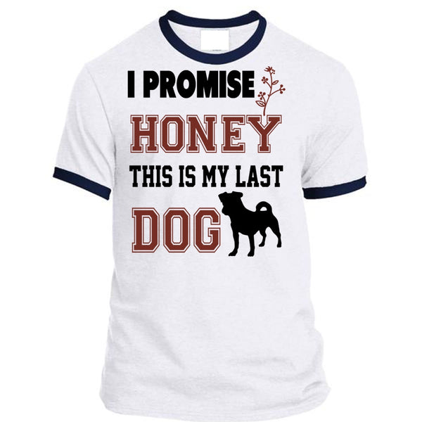 A black t-shirt with the shopify logo