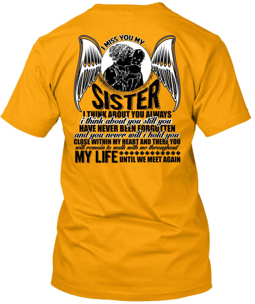 I Miss You My Sister T Shirt, I Love Sister T Shirt