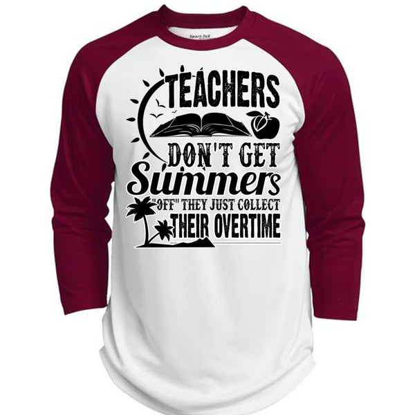 Teachers Don't Get Summers T Shirt, I Love Teaching T Shirt, Awesome T-Shirts  (Polyester Game Baseball Jersey)