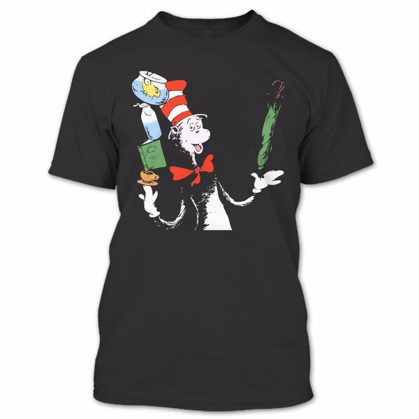 A black t-shirt with the shopify logo