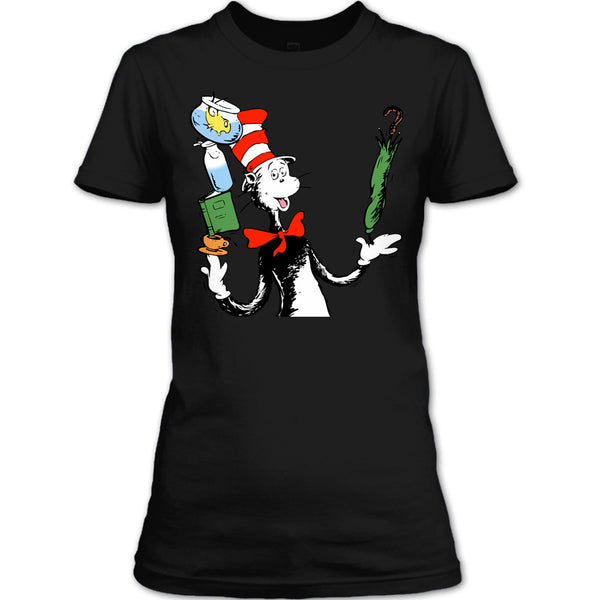 A black t-shirt with the shopify logo