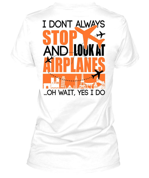 Look At Airplanes T Shirt, I Love Aiplanes T Shirt