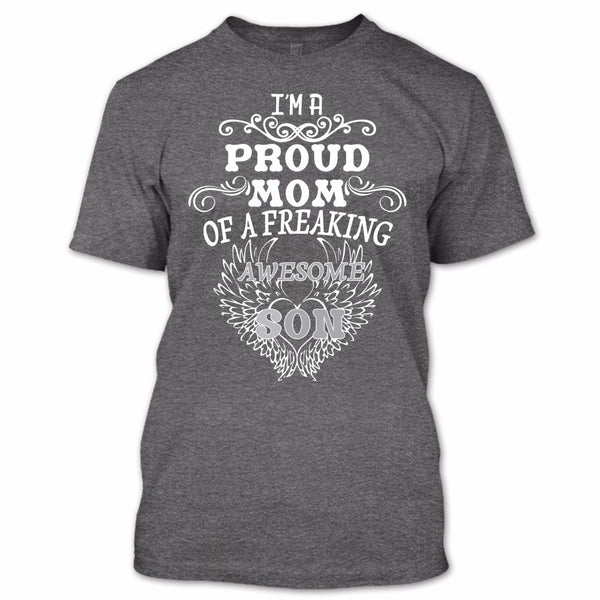 A black t-shirt with the shopify logo