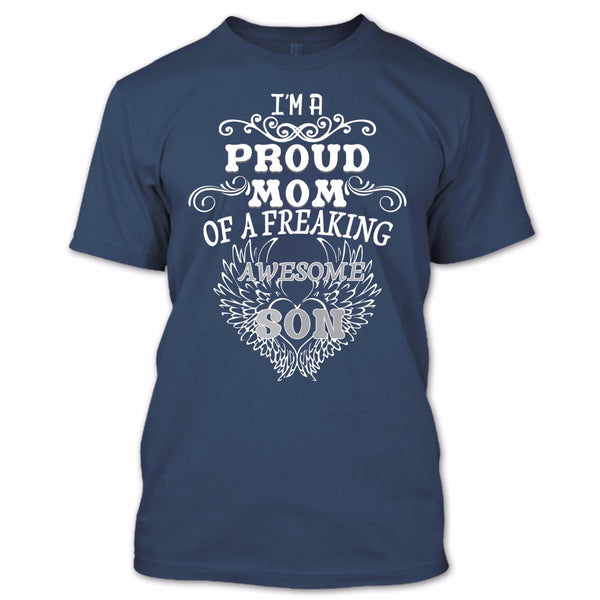 A black t-shirt with the shopify logo