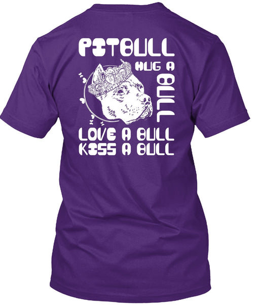 Pit Bull Hug A Bull T Shirt, Love A Bull T Shirt