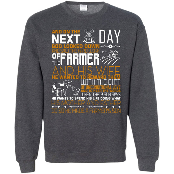He Made A Farmer's Son T Shirt, I'm A Farmer's Son Sweatshirt
