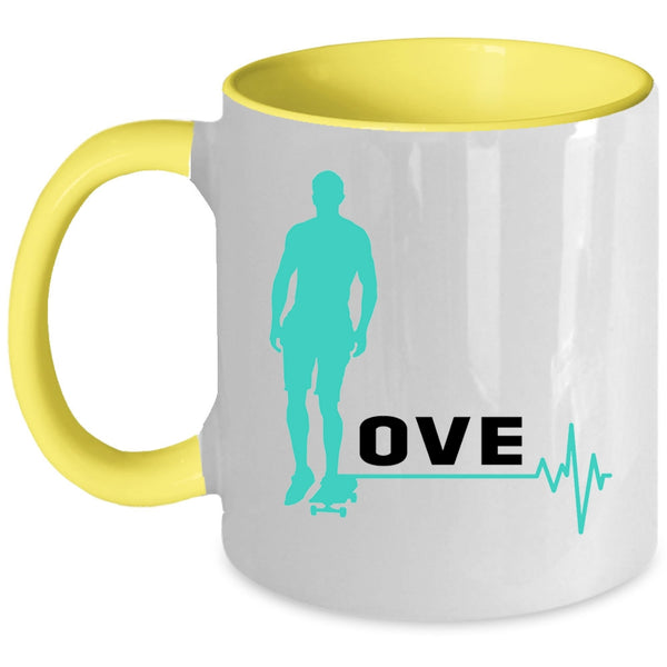 Best Gift For My Son Coffee Mug, I Love Surfing Accent Mug