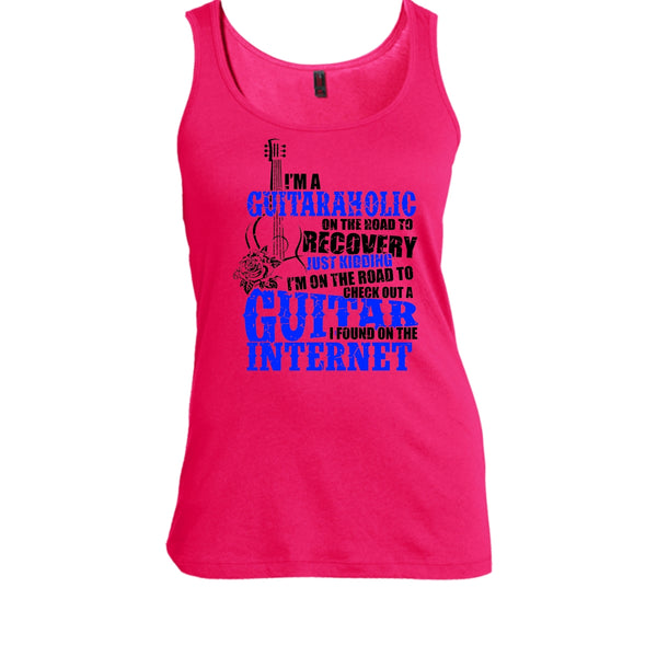 I'm A Guitaraholic T Shirt, Coolest Guitaraholic Tank Top
