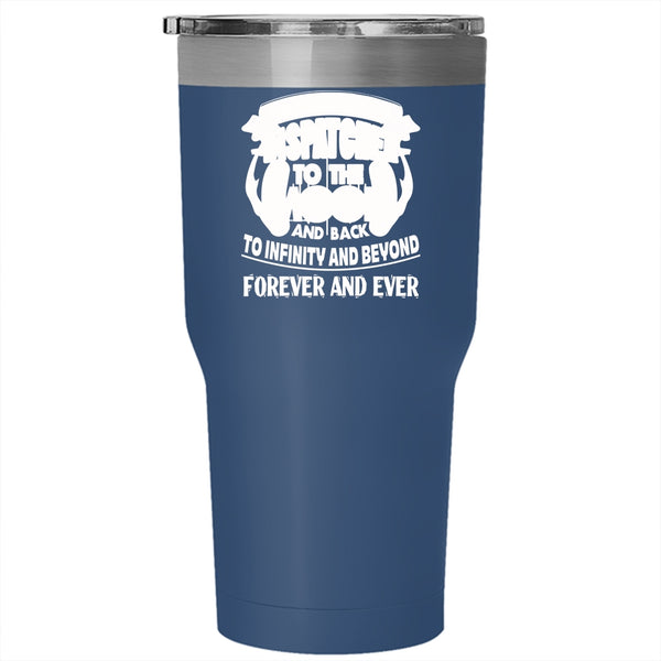 I Love My Dispatcher To The Moon And Back Tumbler 30 oz Stainless Steel, Cute Travel Mug