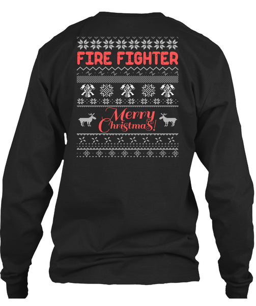 Firefighter Merry Christmas T Shirt, Being A Firefighter T Shirt