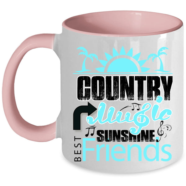 Best Sunshine Friends Coffee Mug, Country Music Accent Mug
