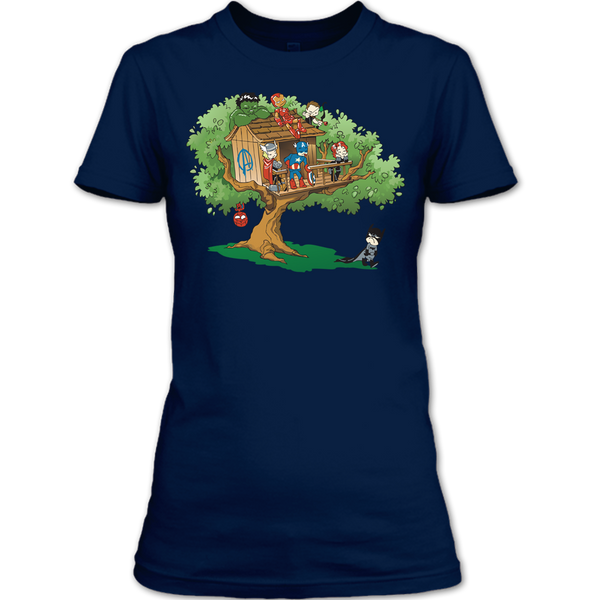 A black t-shirt with the shopify logo