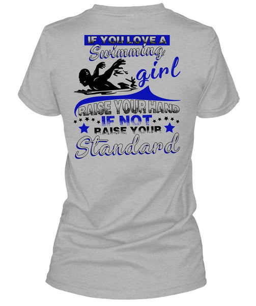 You Love A Swimming Girl T Shirt, I Love Swimming T Shirt